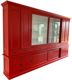 Buffetkast Goirle XXXL karmijnrood 400 x 240cm