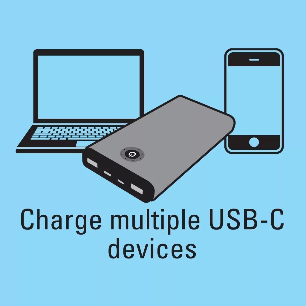 Powerbank USB-C PD 65W 20800 optimale oplading voor elk mobiel apparaat inclusief de meeste laptops - Afbeelding 8