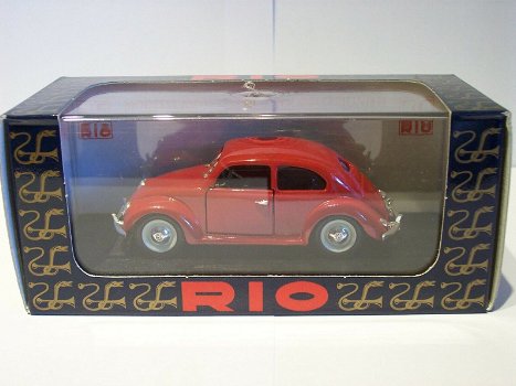 1:43 Rio 88 Volkswagen Kever 1949 donkerrood - 0