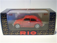 1:43 Rio 88 Volkswagen Kever 1949 donkerrood