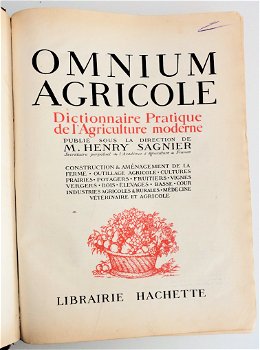 Dictionnaire Pratique de l’Agriculture moderne 1920 Sagnier - 2