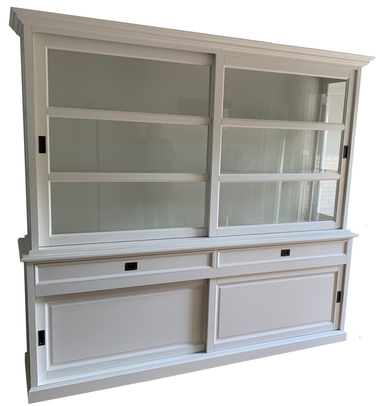 Buffetkast Montfoort 2 wit - wit 220 x 50/40 x 220cm - nr. 1