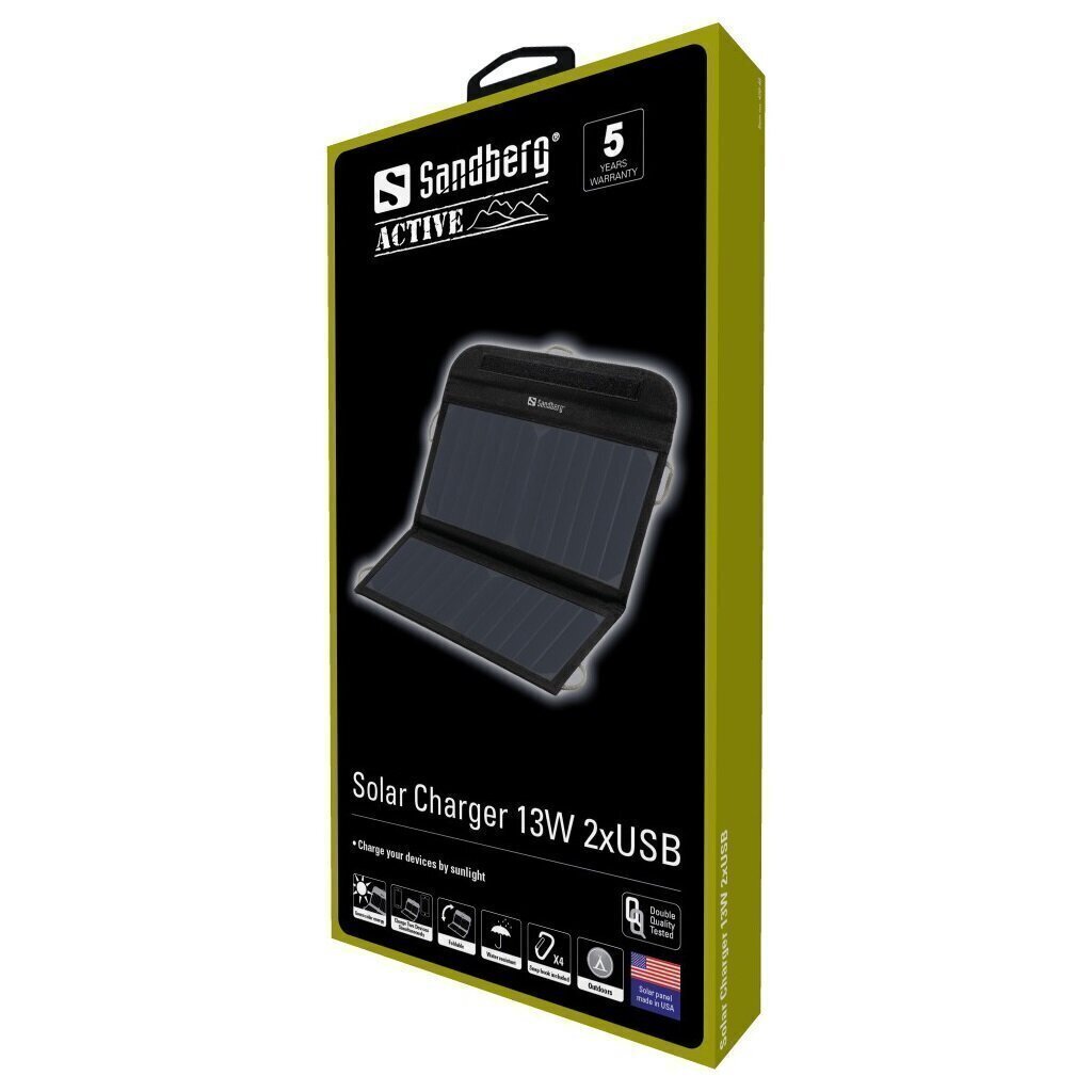 Solar Charger 13W 2x USB zonnepaneel en oplader voor smartphone, tablet of powerbank - Afbeelding 6