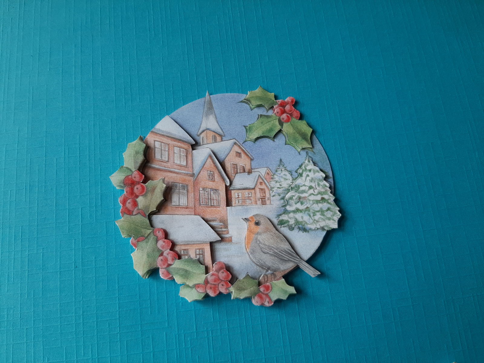 kj71 KERST Jeanine / huizen / vogel - nr. 1