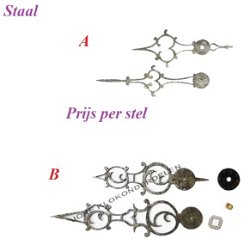 = Comtoise wijzers = Staal =42371
