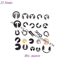 = 25 Wisselrad schijfjes / E clips =42936