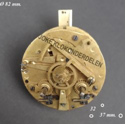 = Uurwerk voor onderdelen = kolompendule =42926