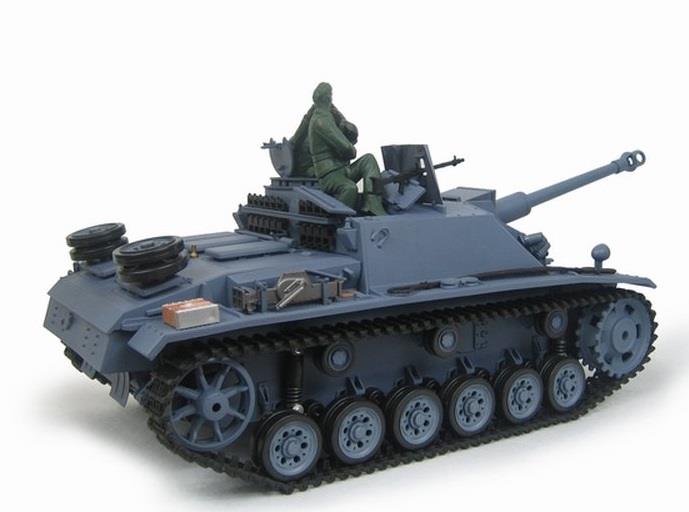 RC tank StuG 3 Sturmgeschütz III Ausf.G 1:16 rook en geluid BB - Afbeelding 3