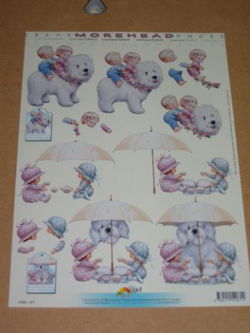 3D Knipvel (A4) --- MOREHEAD --- Nr. 11052-071 --- Kinderen met een grote hond