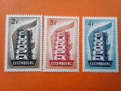Luxemburg 1956 Cept mi 555-557 Postfris catw 200,00 - 0