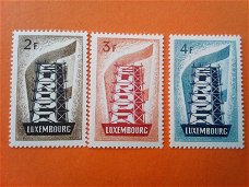 Luxemburg 1956 Cept mi 555-557 Postfris  catw 200,00