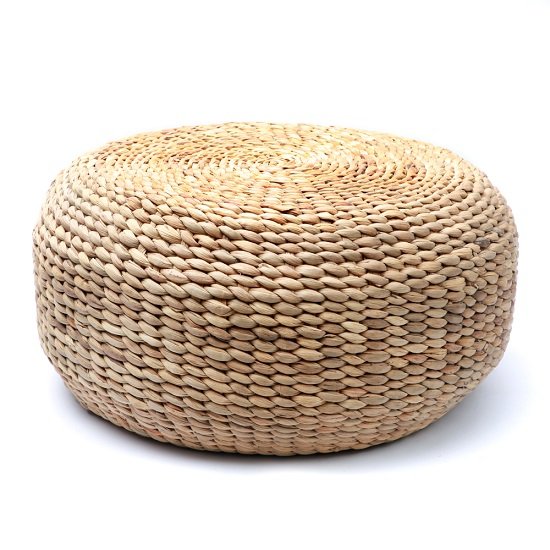Poef Hyacinth in Naturel – Boho Style - nr. 1