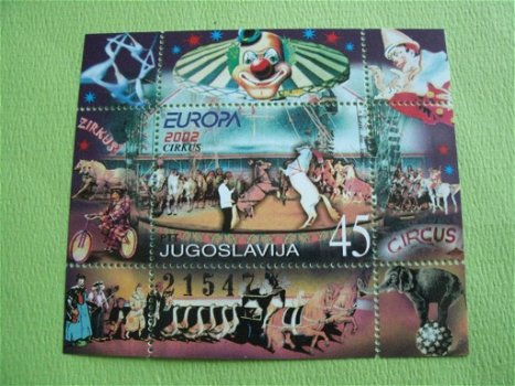 Joegoslavie 2002 Cept Circus mi Block 53 Postfris - catalogusprijs 60,00 € - 0
