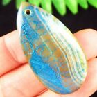 42x22x7mm Blue Fire Agate druppelvormige kettinghanger, € 1,95 exclusief verzendkosten.