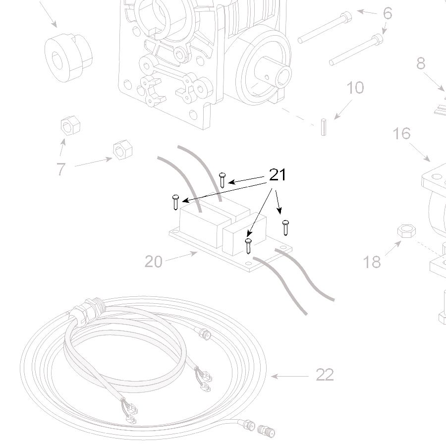 Teleco 02077 spare part Zelftap. schroef M2.9x9.5 T.65/85 - nr. 1