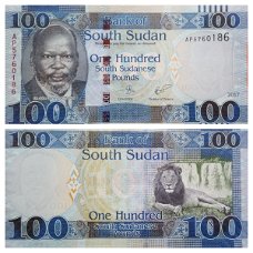 Zuid Sudan 100 Pounds P New date 2017 UNC 