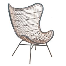 Prachtige Rotan Stoel Butterfly - Fauteuil