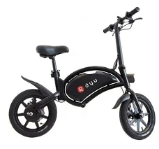 DYU D3F Folding Moped Electric Bike 14 Inch Inflatable Rubber Tires 240W Motor Max Speed 25km