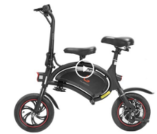 KUGOO Kirin B1 with Children Seat Folding Moped Electric Bike E-Scooter 250W