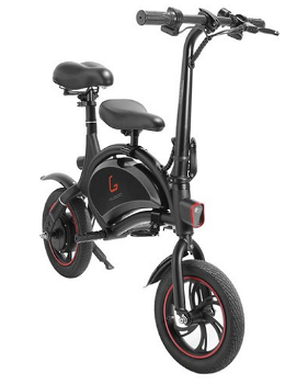 KUGOO Kirin B1 with Children Seat Folding Moped Electric Bike E-Scooter 250W - 3