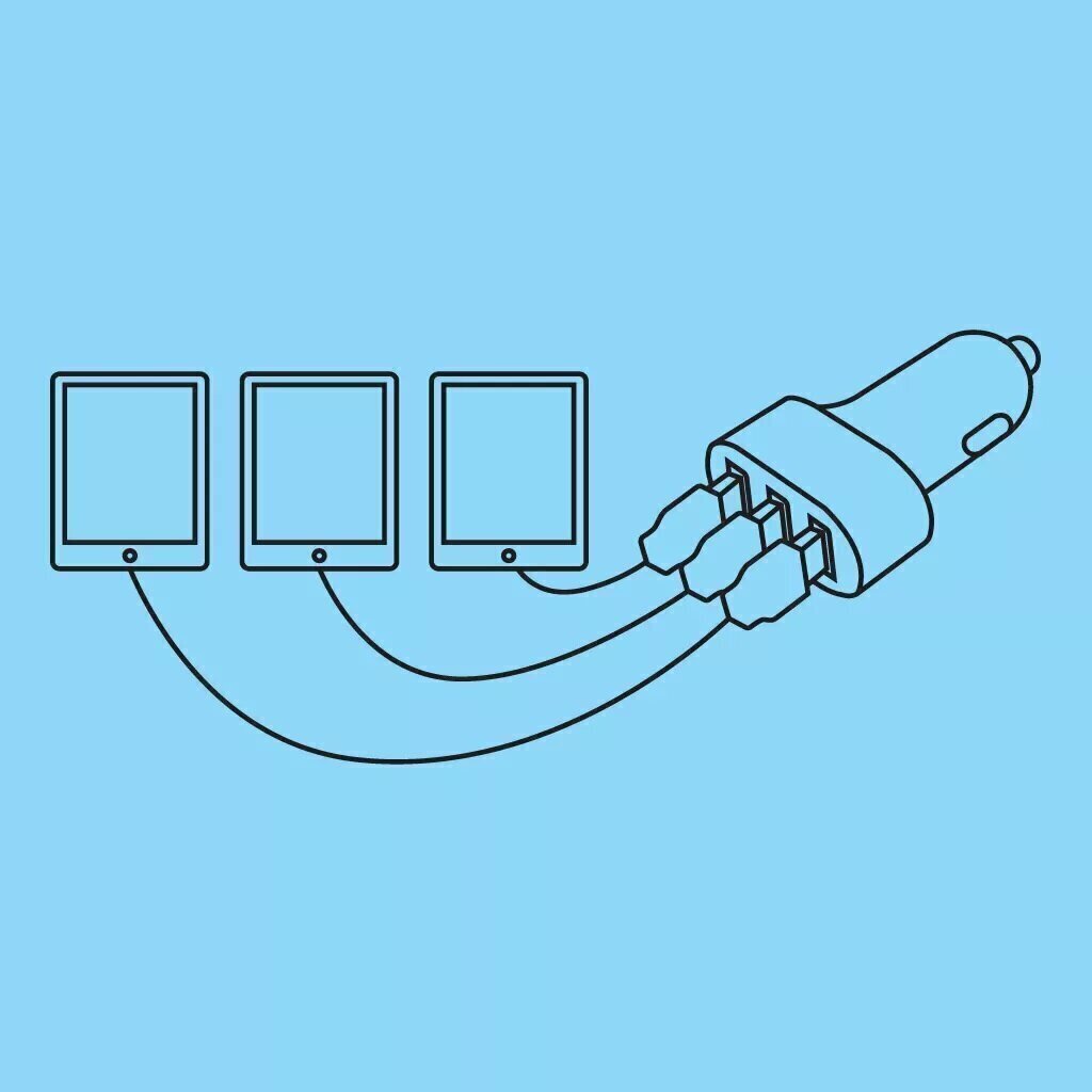 Multi Car Charger 3x USB lader MP4, Smartphone, Tablet - Afbeelding 8