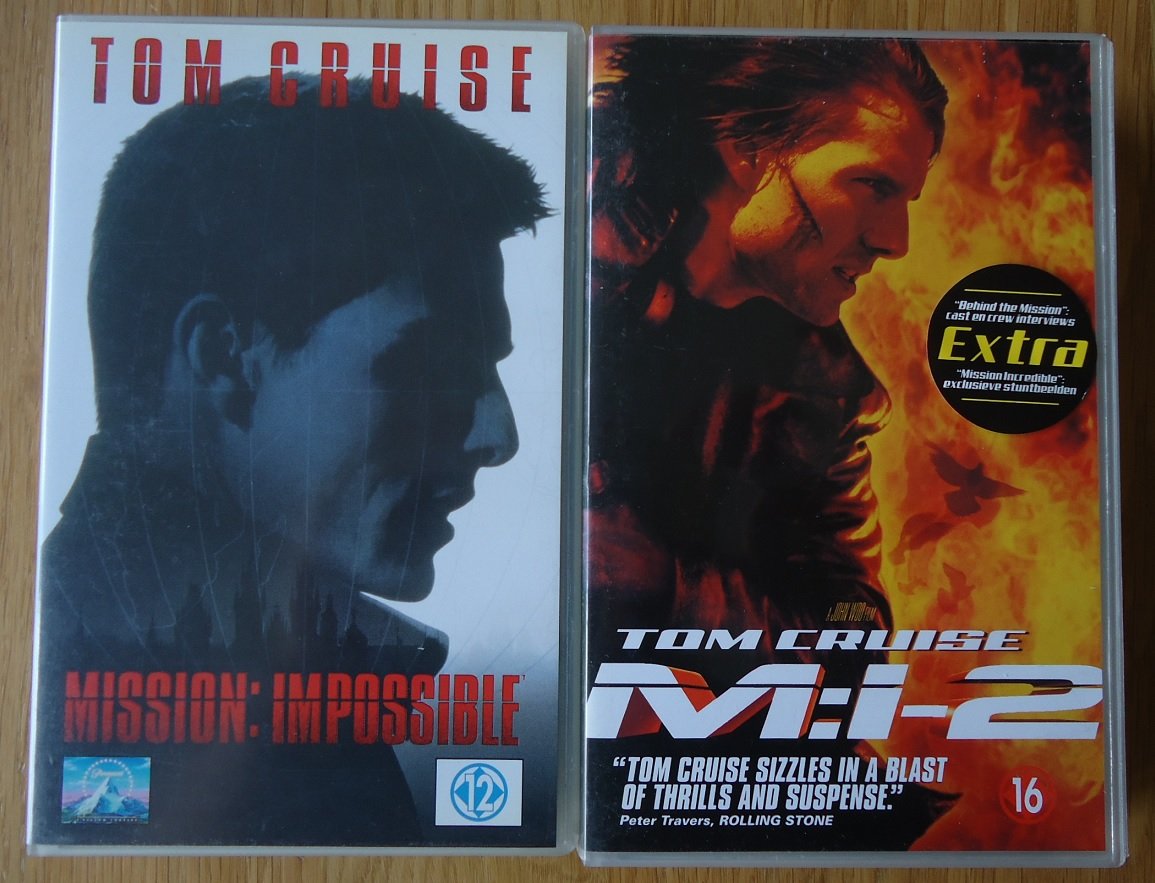 Te koop "Mission Impossible I en II" op nieuwe VHS-video. - nr. 1