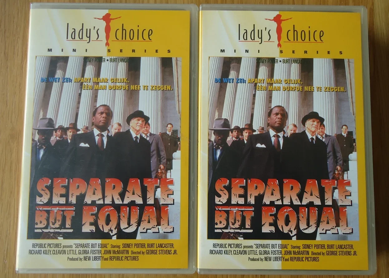 De miniserie "Separate But Equal" met Sidney Poitier op VHS. - nr. 1