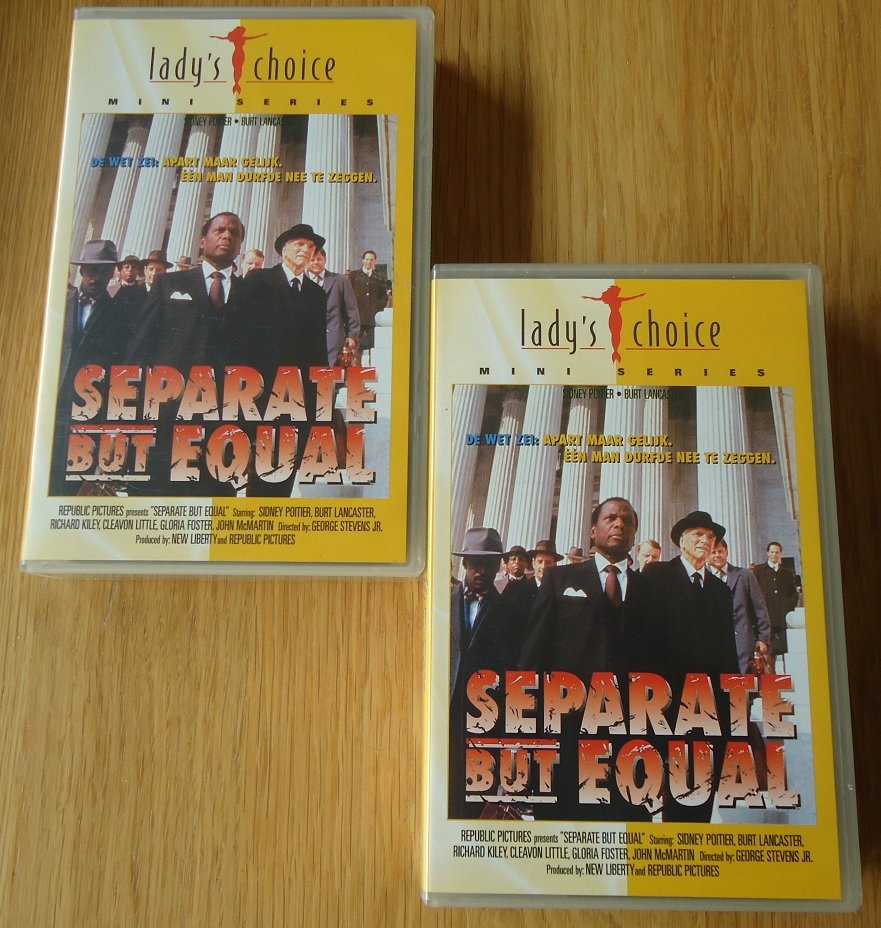 De miniserie "Separate But Equal" met Sidney Poitier op VHS. - Afbeelding 7