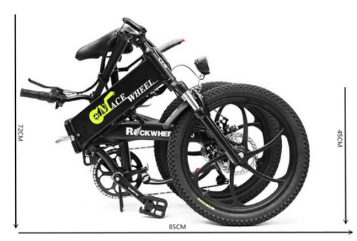 CMACEWHEEL GT20 Folding Electric Bike 20 Inch, Max Speed 30km/h Up To 30km - 5