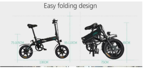 FIIDO D1 Folding Electric Moped Bike 11.6Ah Li-ion Battery City Bike - 3