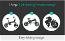 FIIDO D1 Folding Electric Moped Bike 11.6Ah Li-ion Battery City Bike - 4 - Thumbnail