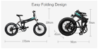 FIIDO M1 Folding Electric Mountain Bike 20