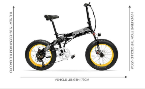 LANKELEISI X2000 Plus Folding Electric Bike Bicycle 48V 10.4AH 500W - 2