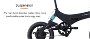 ONEBOT S6 Portable Folding Electric Bike 250W Motor Max 25km/h 6.4Ah Battery - Black - 3 - Thumbnail