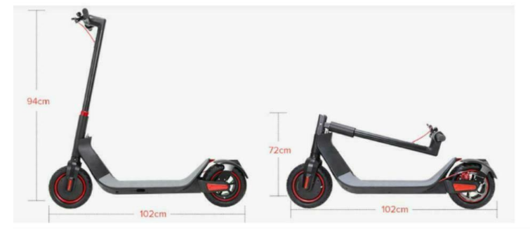 KUGOO G-Max Electric Scooter 10 Inch Pneumatic Tire 500W - 2
