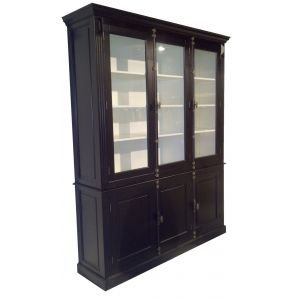 Zwarte buffetkast met espagnoletsluiting 190 x 240cm - nr. 1