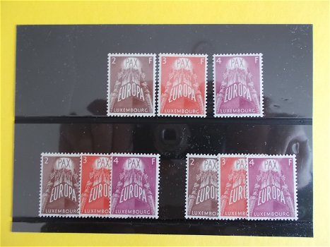 Luxemburg 3 x Cept 1957 572/574 Postfris per serie 16,95 - 0