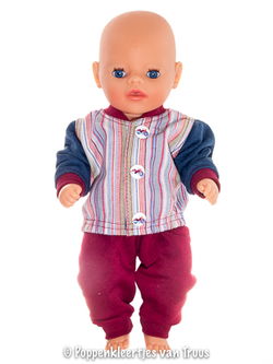 Baby Born Soft 36 cm Jongenssetje streep/blauw/terra