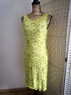PROMISS jurk maat 38 - 40 ( M ) neon geel