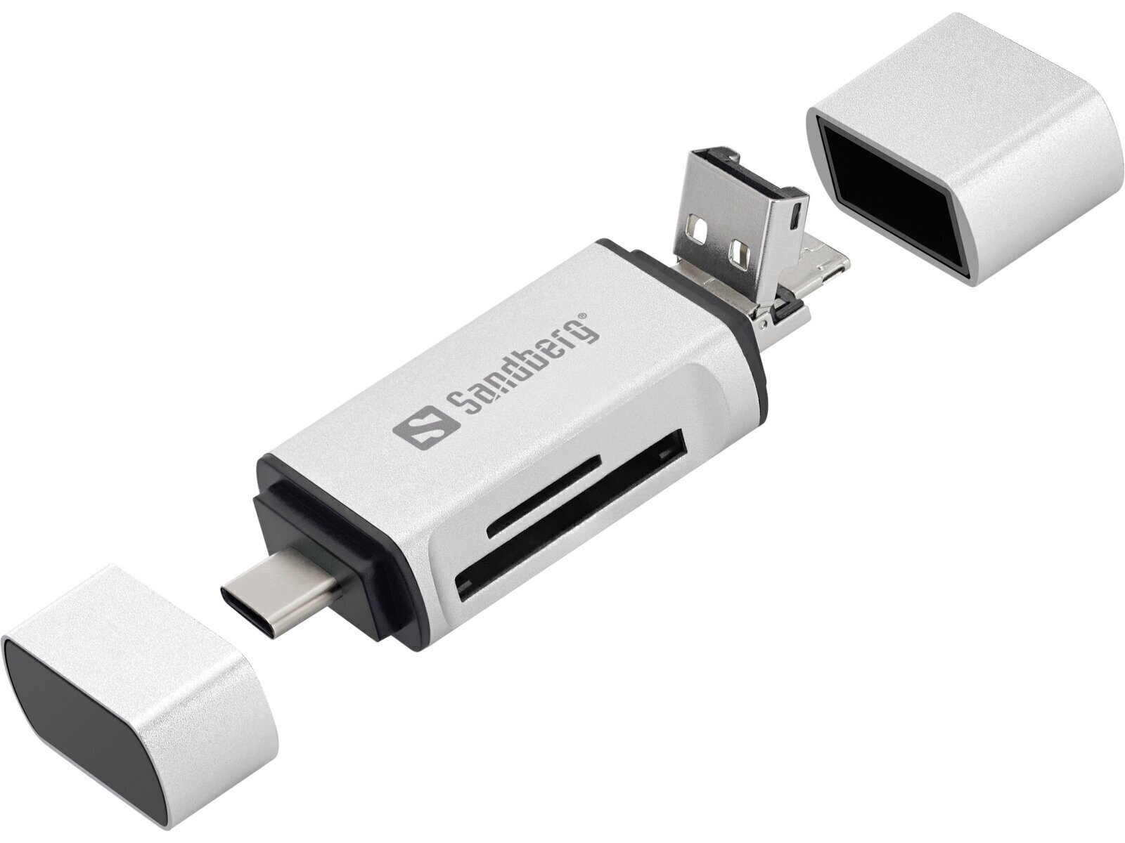 Card Reader USB-C + USB + MicroUSB - Afbeelding 2