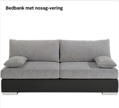 Bedbank met nosag-verig - 0