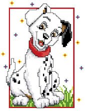 Borduurpakket 101 DALMATIER DISNEY NIEUW ! - 0