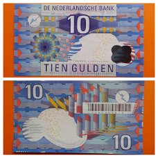 Nederland 10 gulden 1 juli 1997 IJsvogel Unc