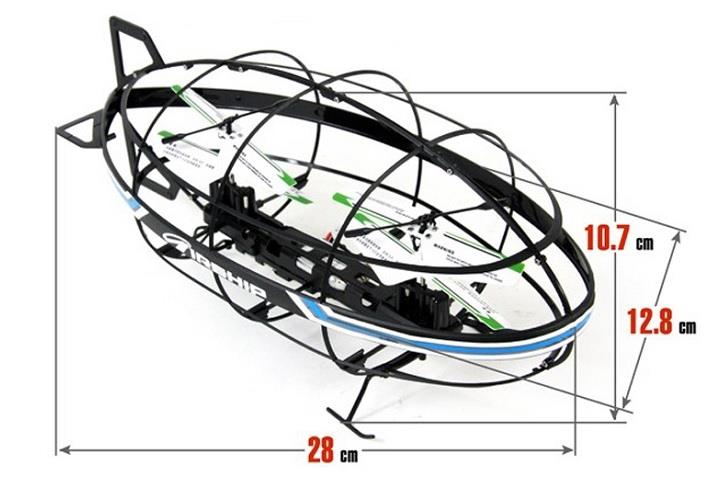 RC Airship 3 kanaals 28cm nieuw - Afbeelding 2