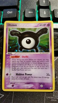 unown X/28 unseen forces  gebruikt