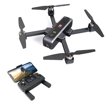 MJX Bugs 4 W B4W 4K 5G WIFI FPV GPS Foldable RC Drone With Ultrasonic - Three Batteries Bag - 0