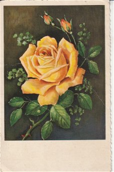Bloemenkaart Gele Roos