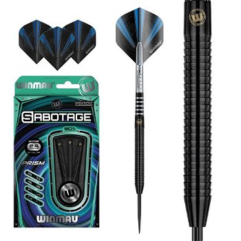 Winmau dartpijlen Sabotage black Onyx 90% tungsten - 0