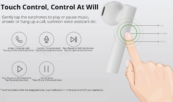 Xiaomi Air2 SE Bluetooth 5.0 TWS Earphones 14.2mm Moving Coil Pop UP Pairing Independent Use - 2
