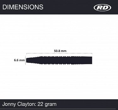 Dartpijlen Red Dragon darts Jonny Clayton 90% tungsten 22 gram - 2